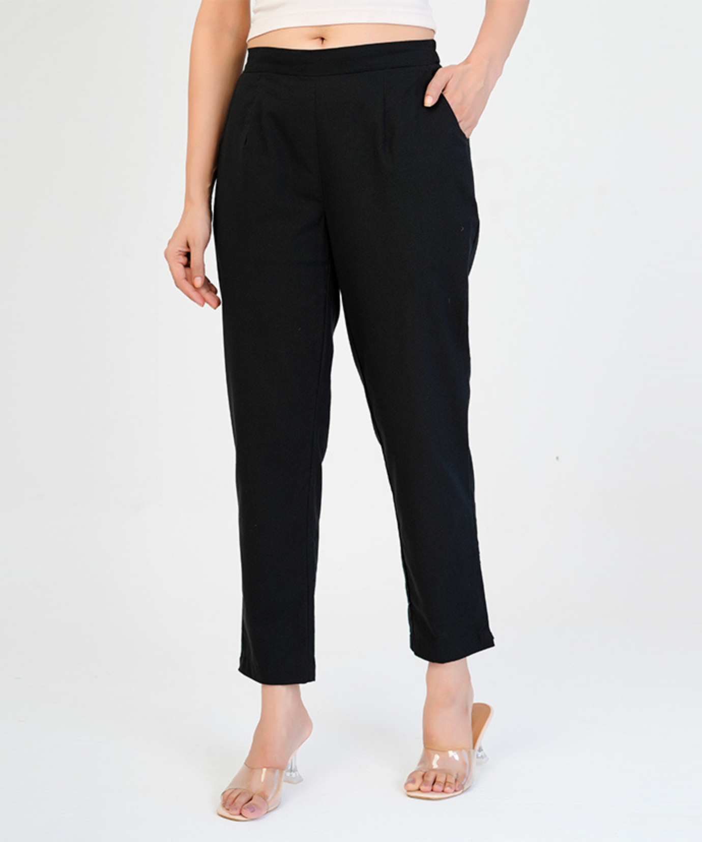 Black Cotton Pant