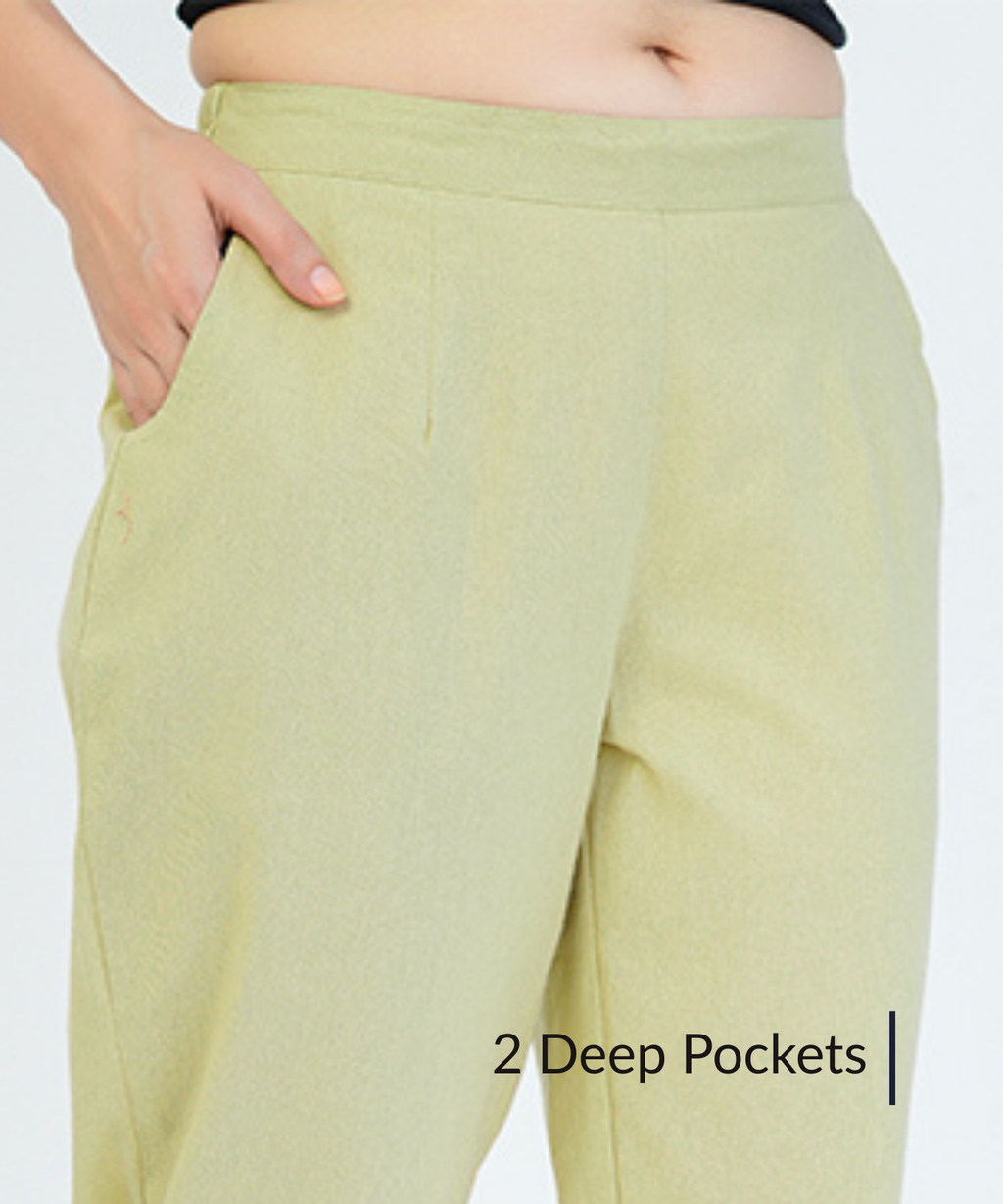 Early brown Cotton Pant