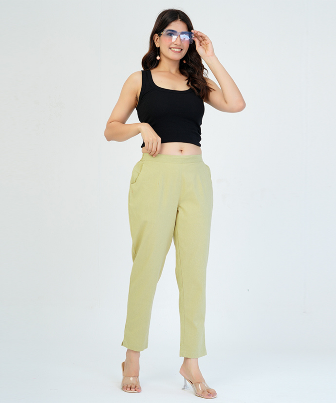 Early brown Cotton Pant