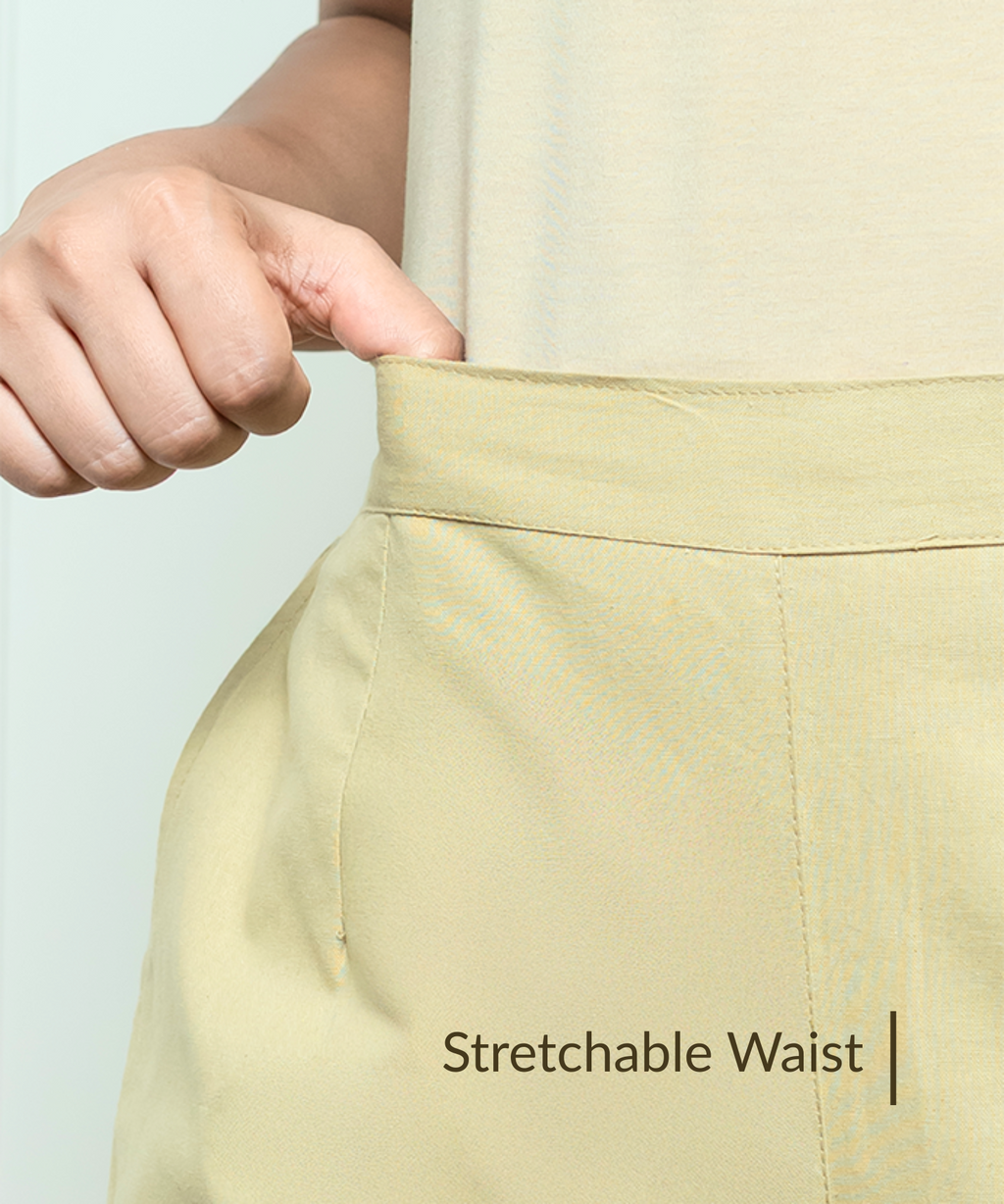 Early brown Wide Leg Cotton Pant