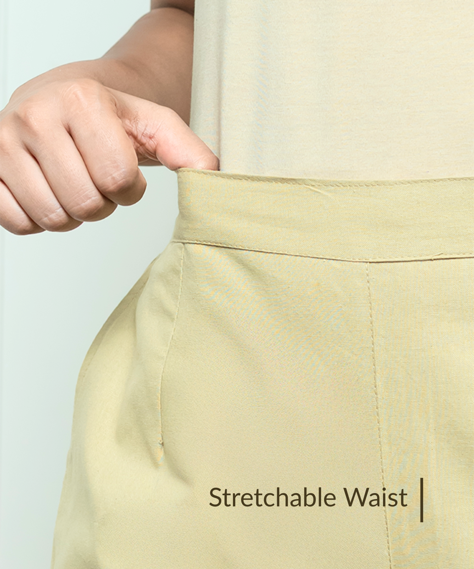 Early brown Wide Leg Cotton Pant