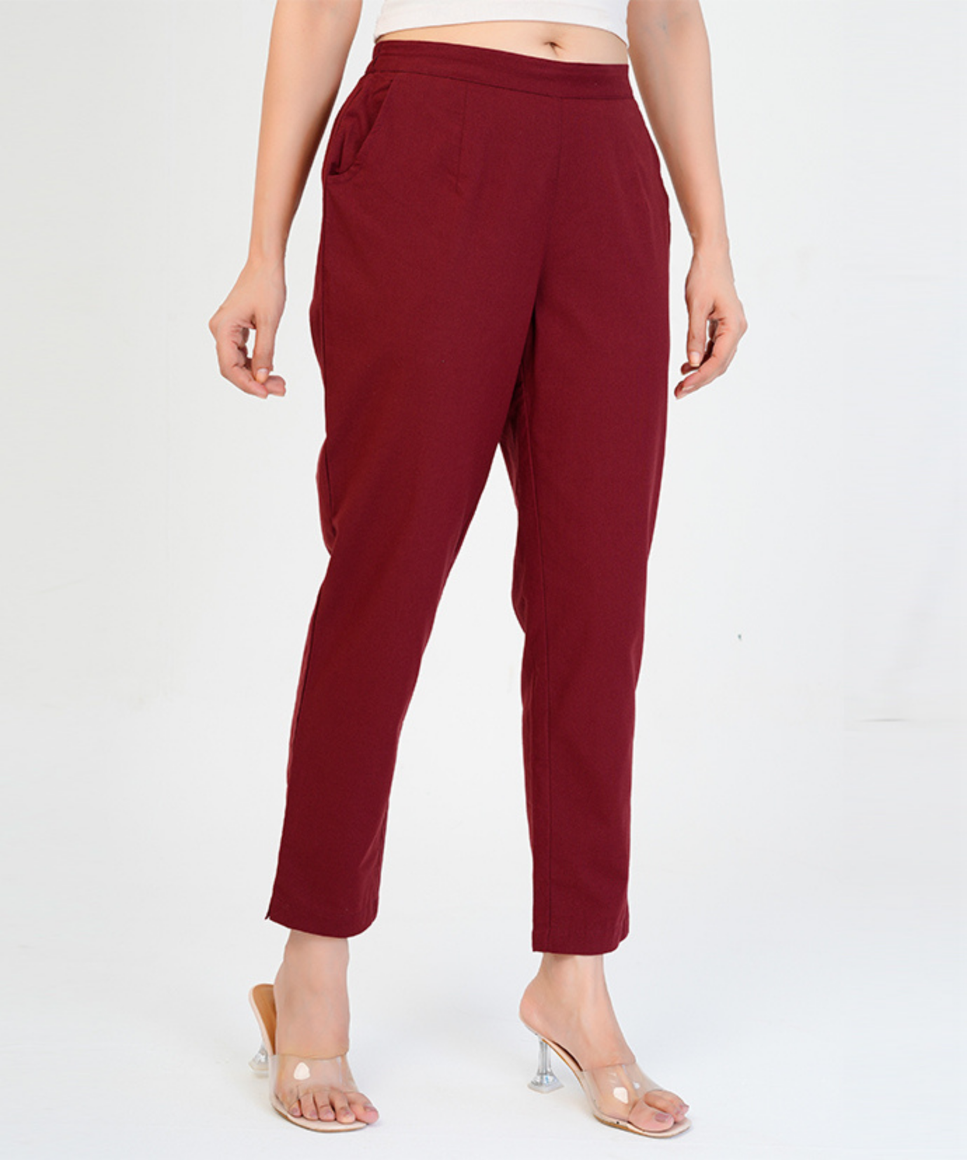 Maroon Cotton Pant