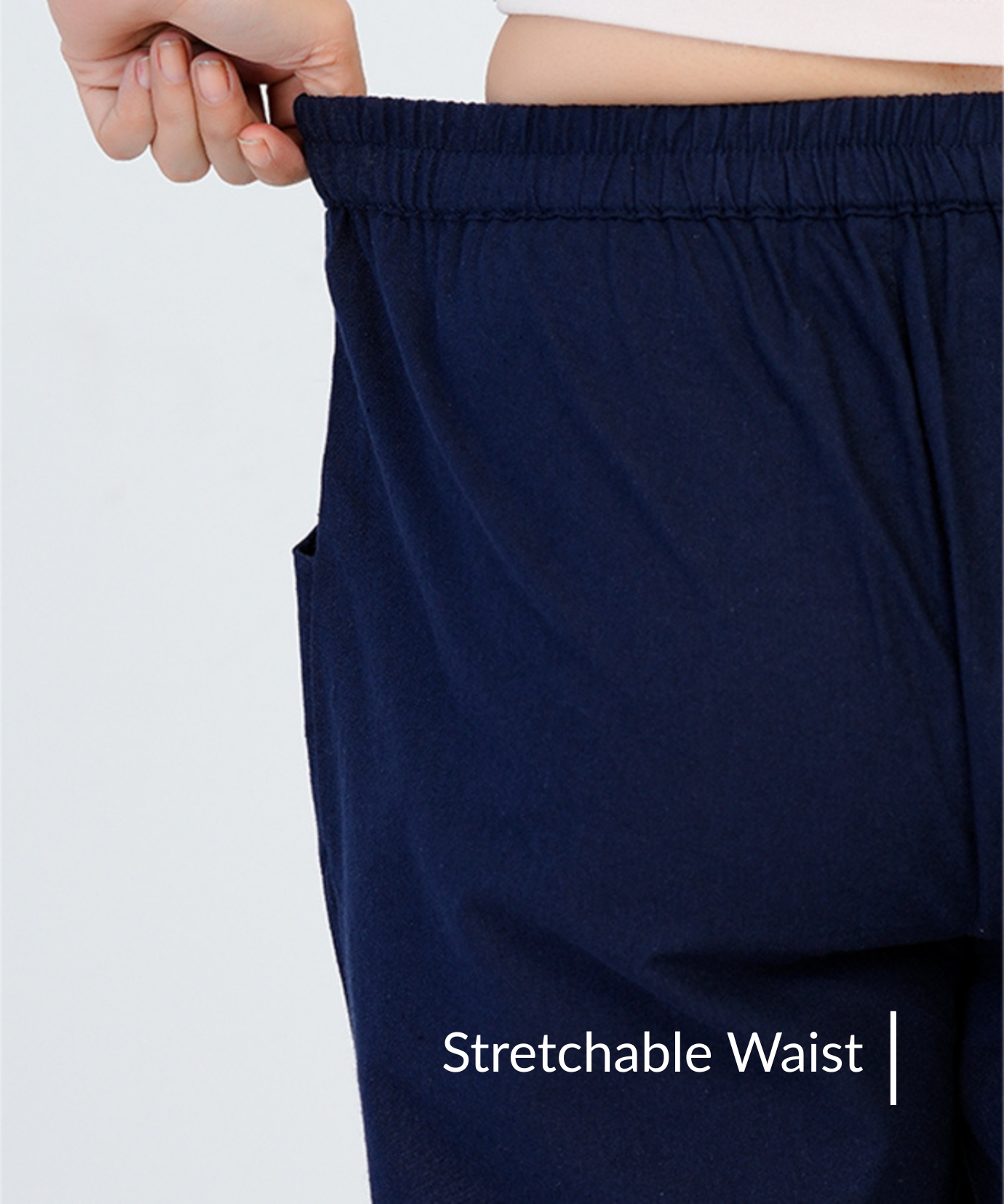 Navy Blue Cotton Pant