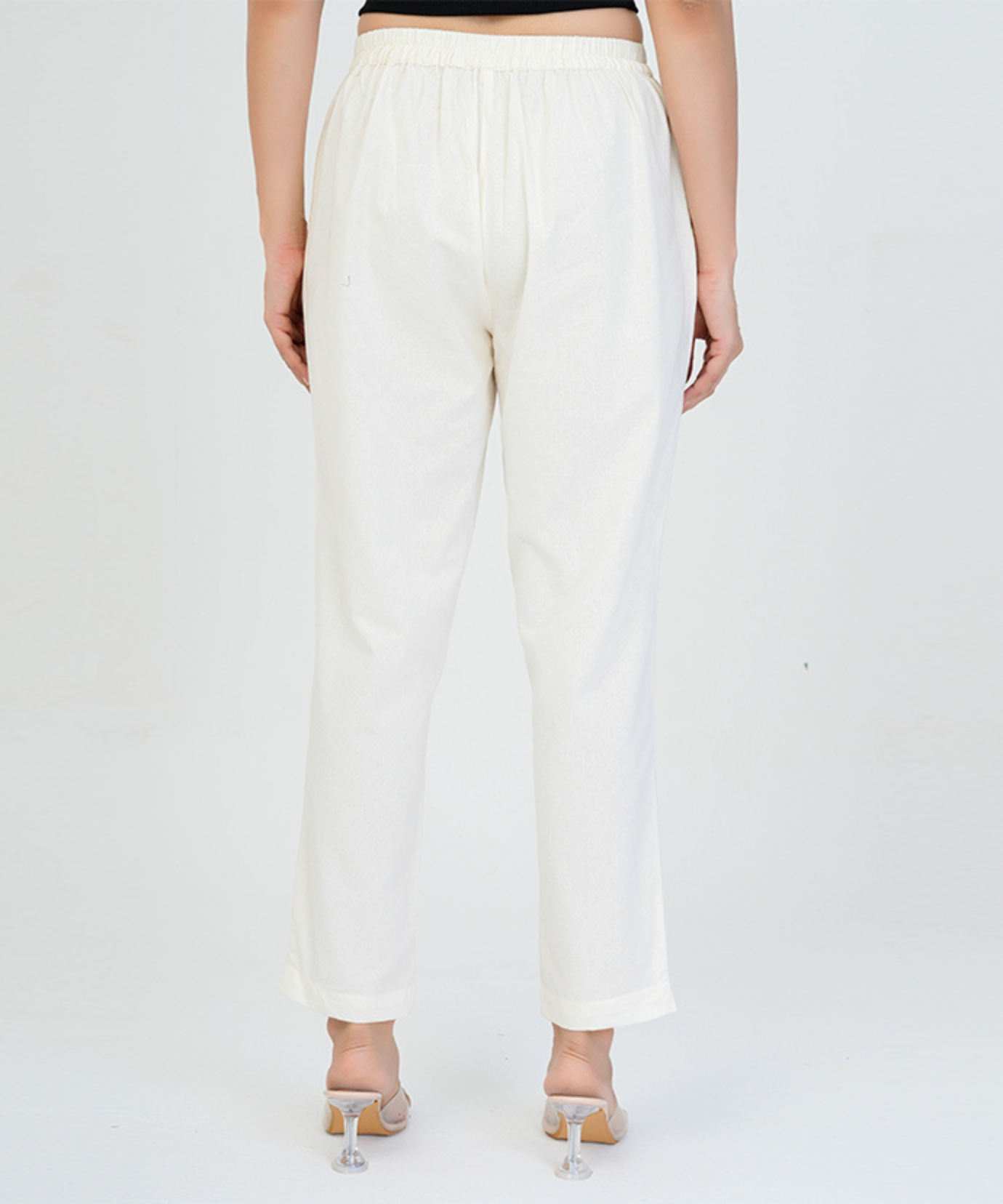Off White Cotton Pant