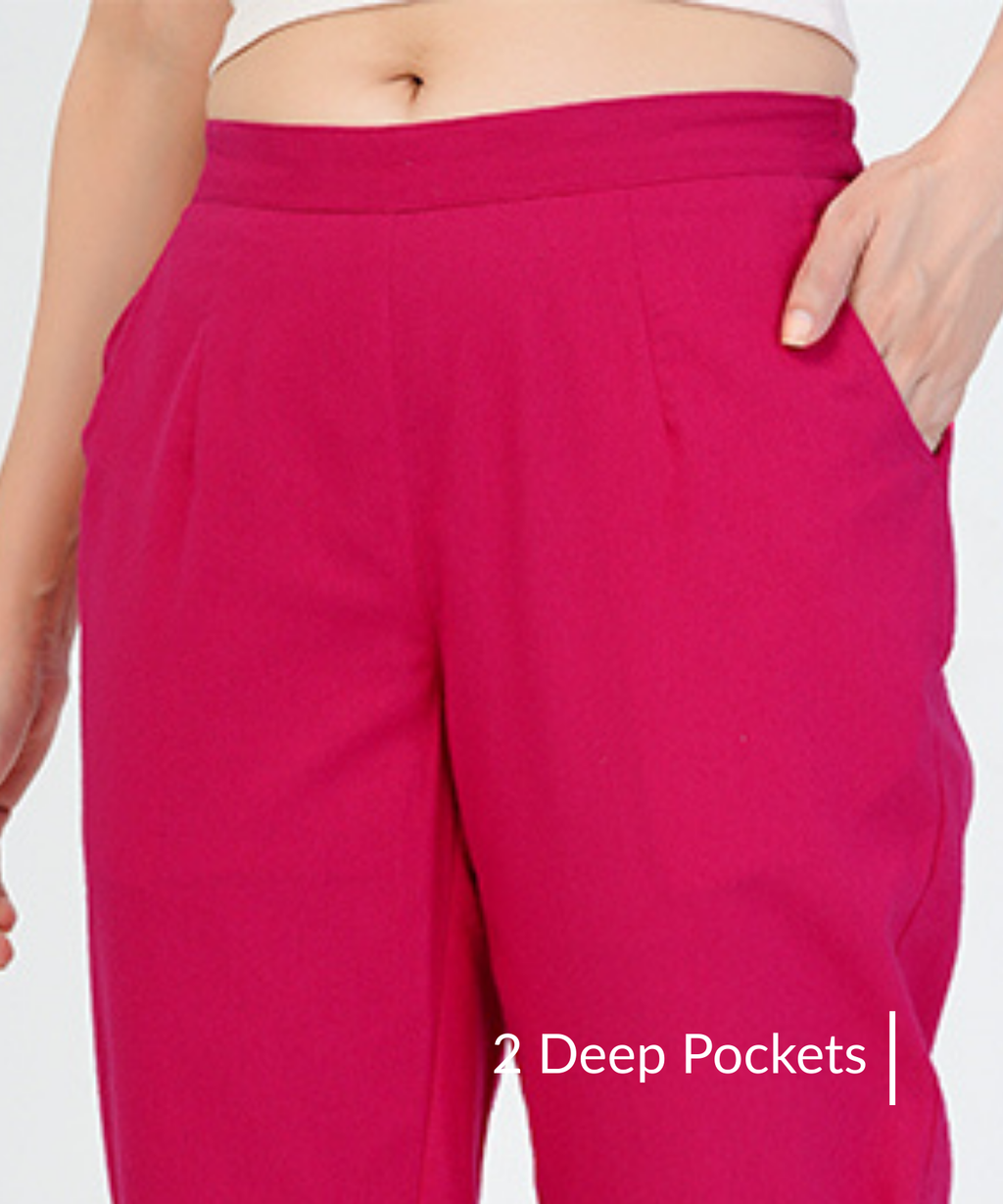 Pink Cotton Pant