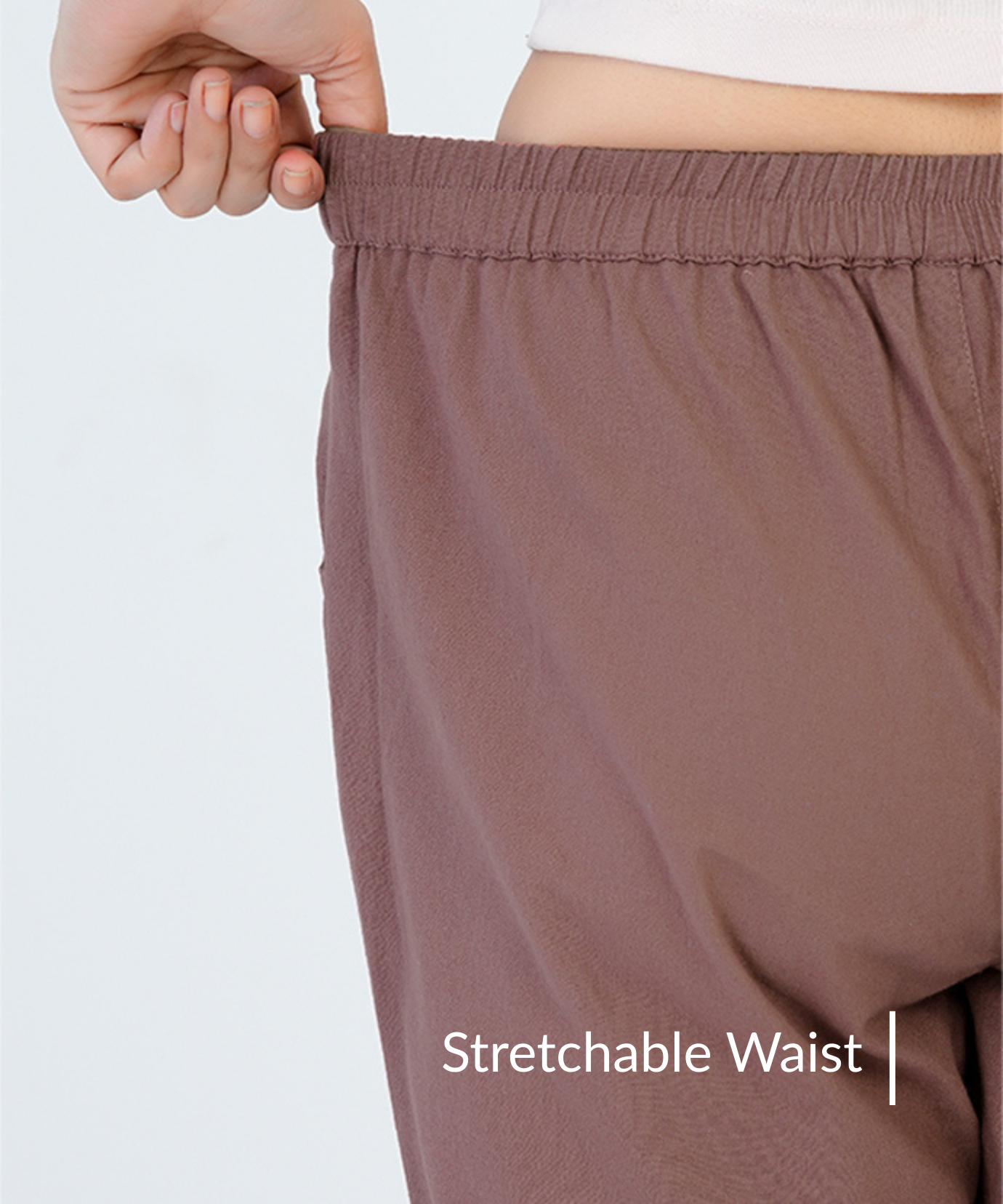 Rose Taupe Cotton Pant