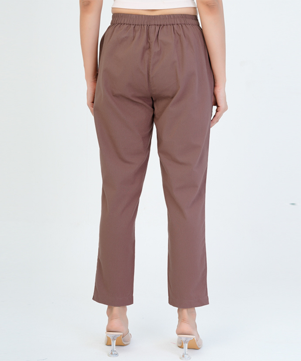 Rose Taupe Cotton Pant
