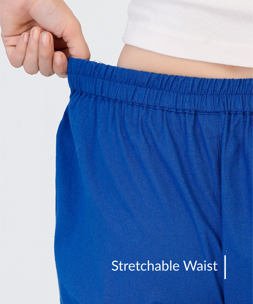 Royal Blue Cotton Pant