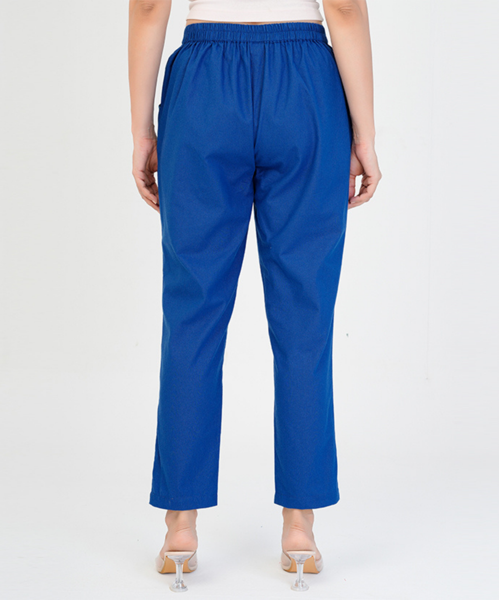 Royal Blue Cotton Pant