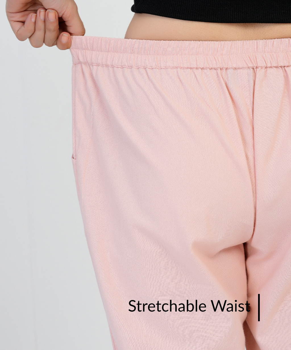 Silemen Pink Cotton Pant
