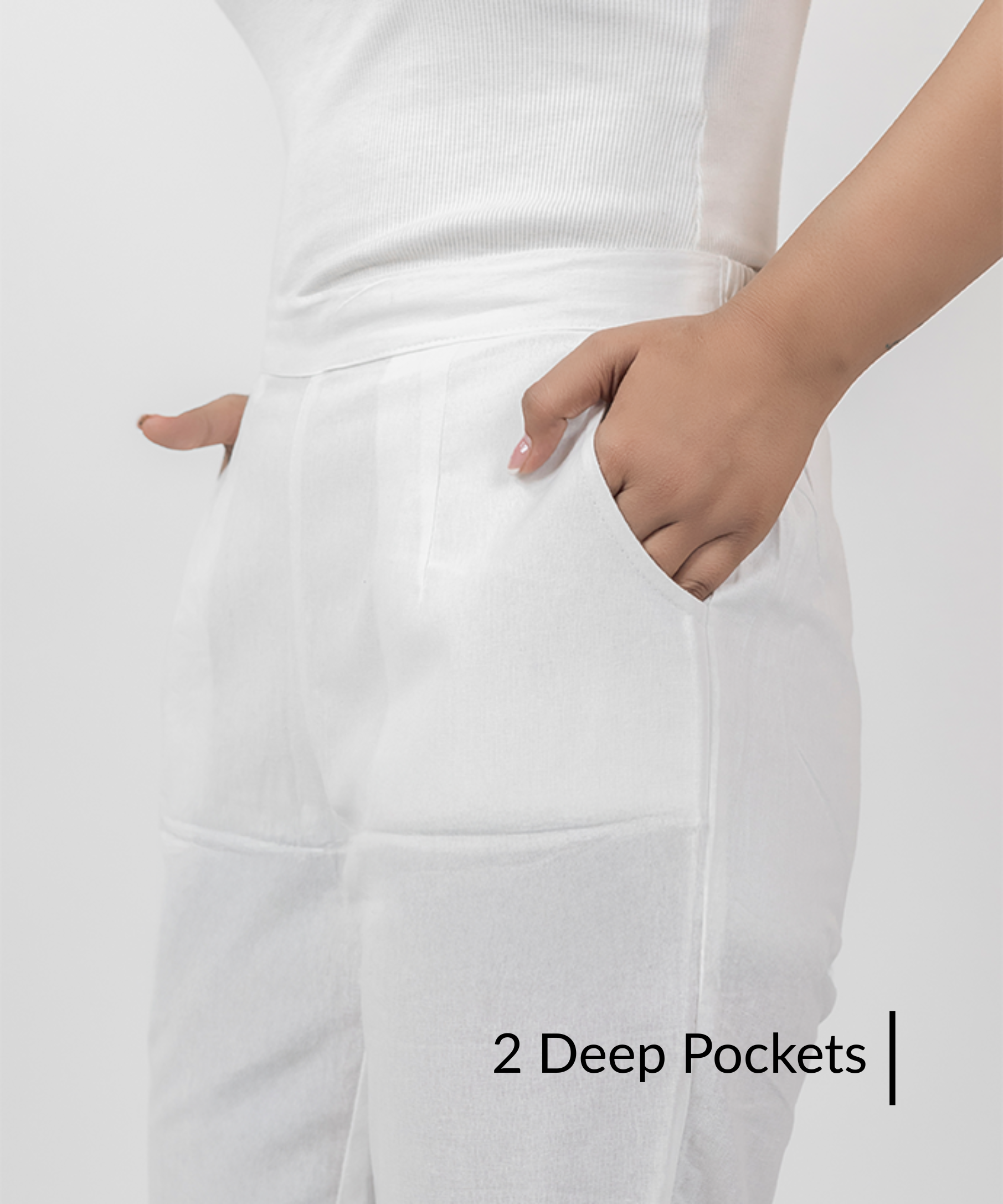 White Cotton Pant
