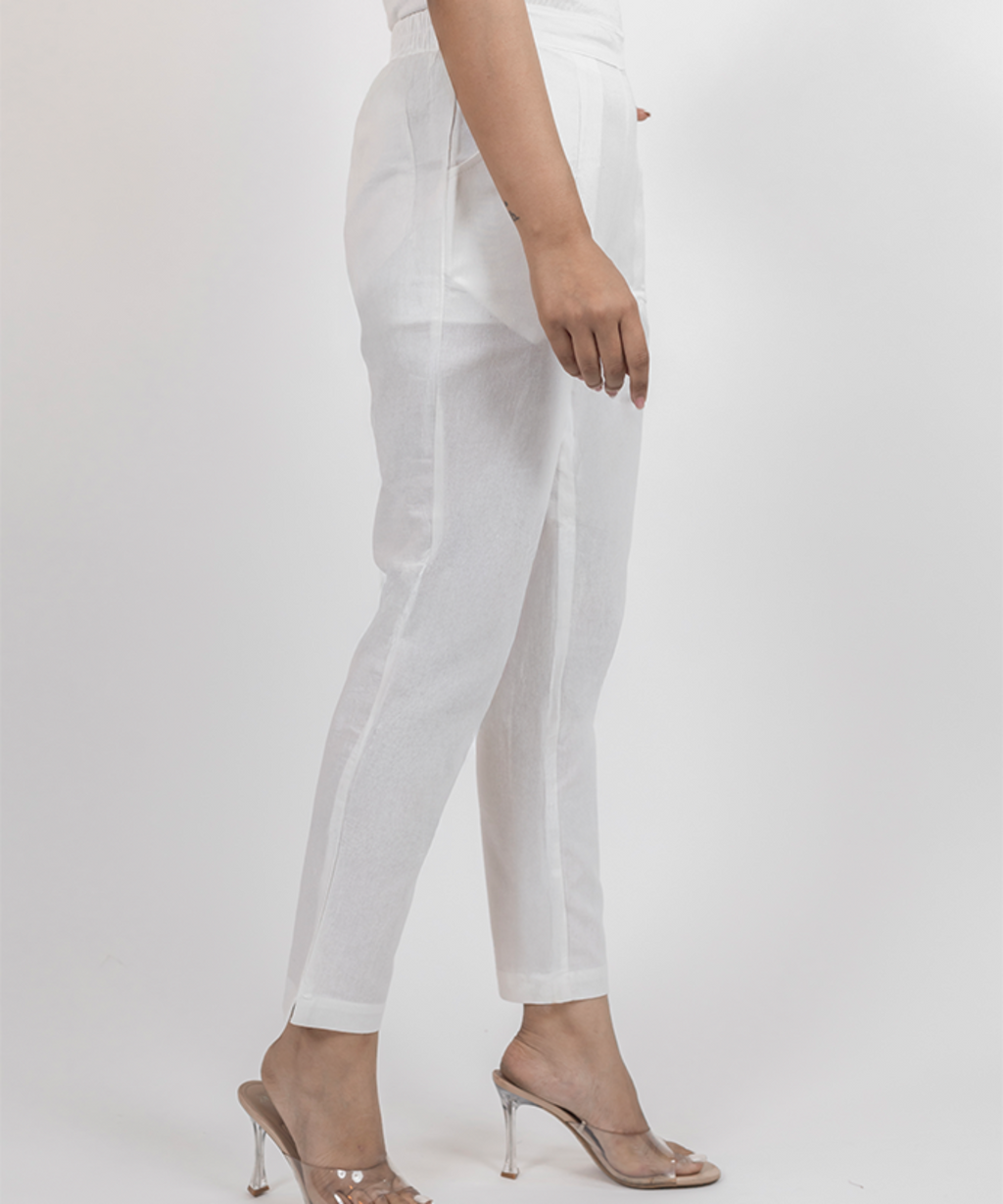 White Cotton Pant
