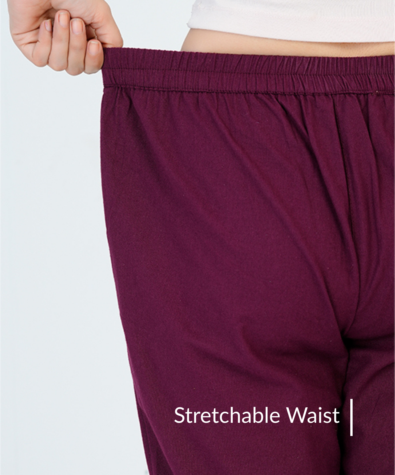 Wine Cotton Pant