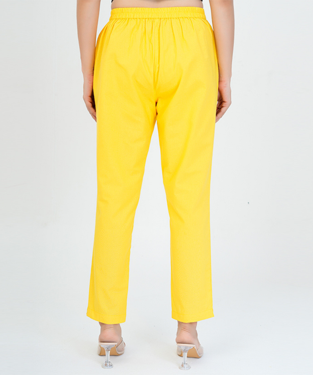 Yellow Cotton Pant